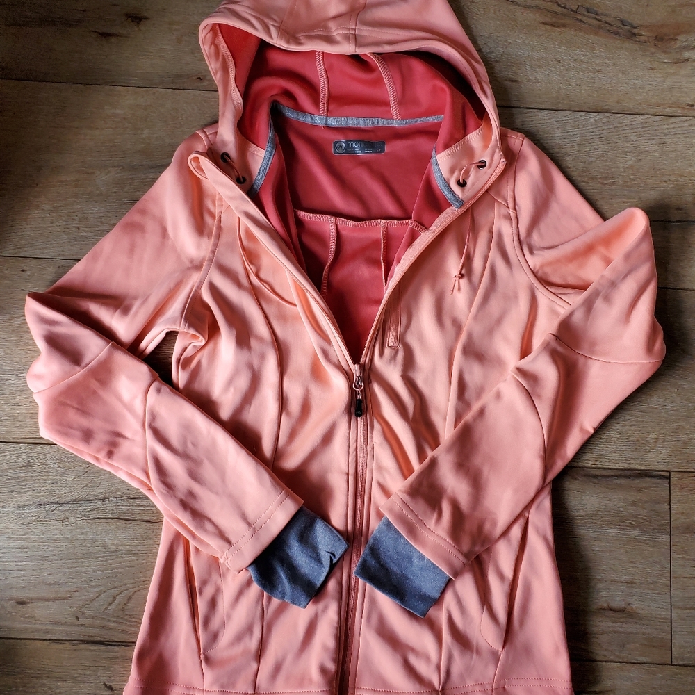 NWOT Mondetta running jacket pink/peach